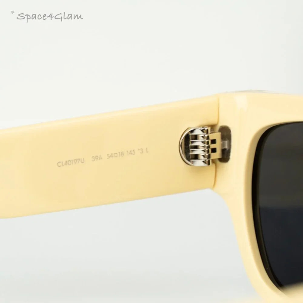 BRAND NEW Celine CL40197U 39A Shiny Light Brown Smoke Geometric Sunglasses